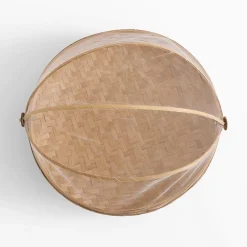 Koszyk z moskitierą, bambusowy, 35 cm