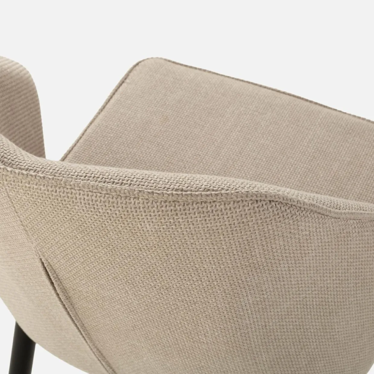 Krzesło tapicerowane beżowe EKLIPSE