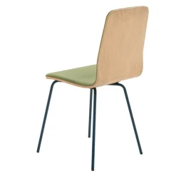 Krzesło welurowe oliwkowe VINGE