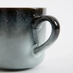 Kubek ceramiczny brązowo-szary MALAM 320 ml