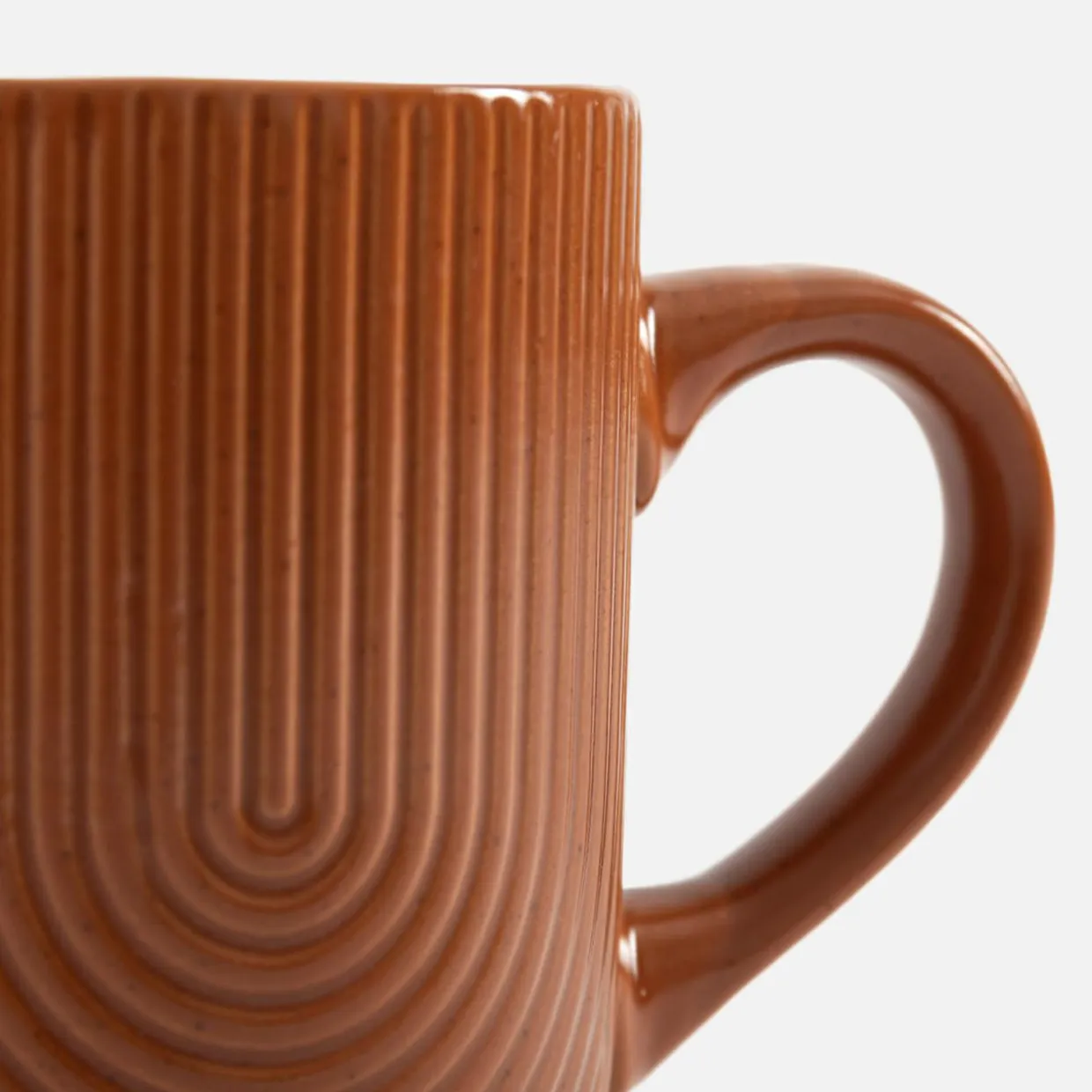 Kubek ceramiczny brązowy PAPILAR 310 ml