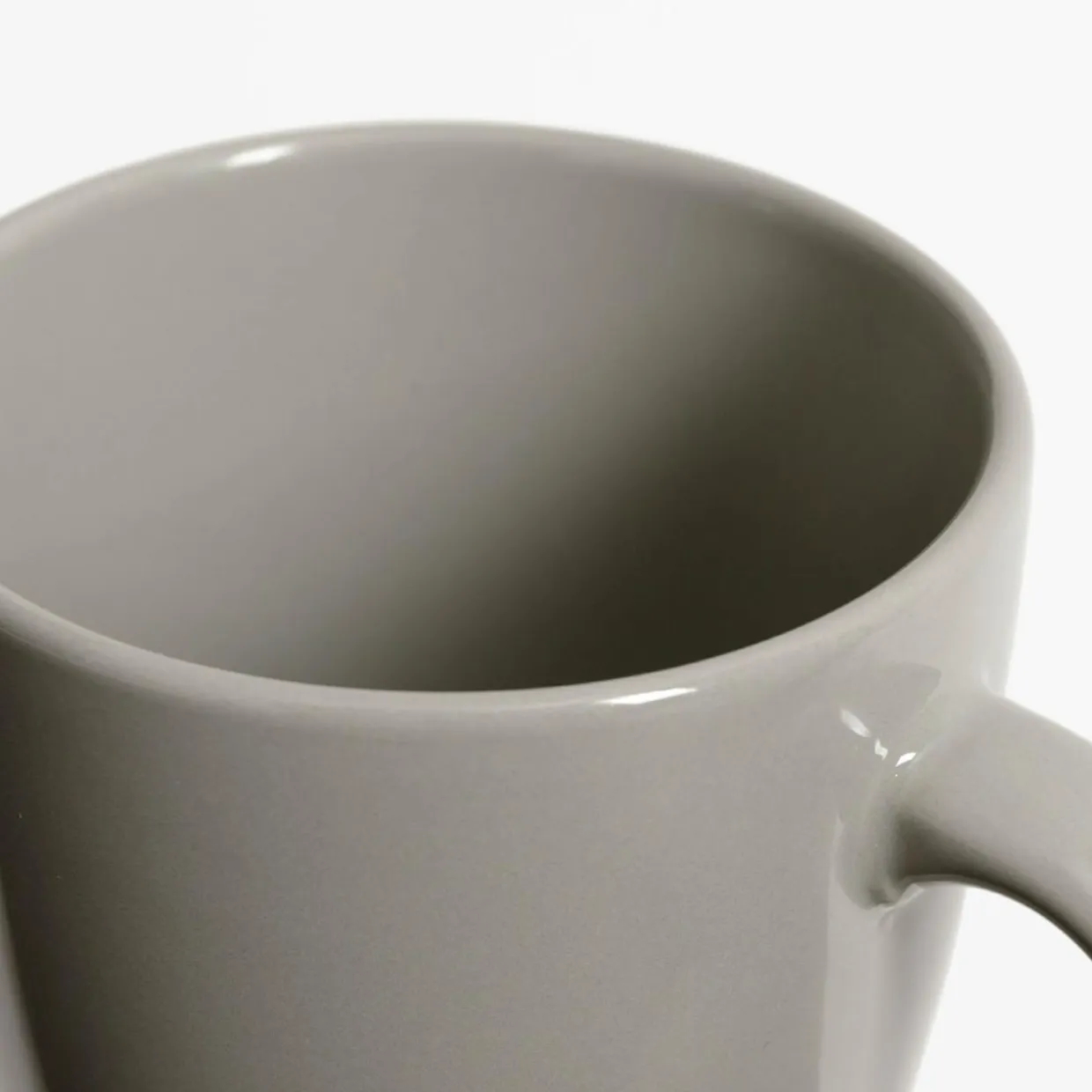 Kubek ceramiczny jasnoszary 310 ml