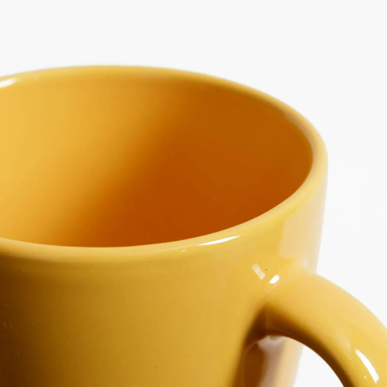 Kubek ceramiczny żółty 310 ml