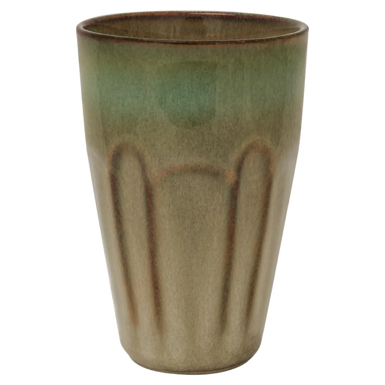 Kubek ceramiczny zielony BRILLAR 360 ml