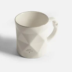 Kubek geometryczny biały 390 ml