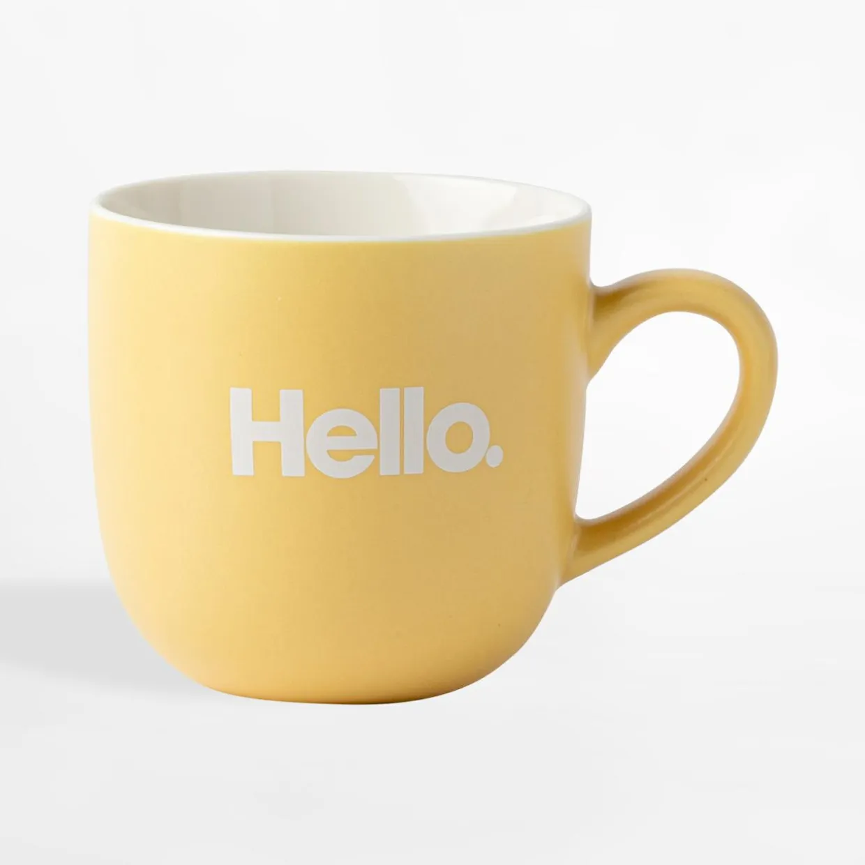 Kubek porcelanowy żółty 400 ml