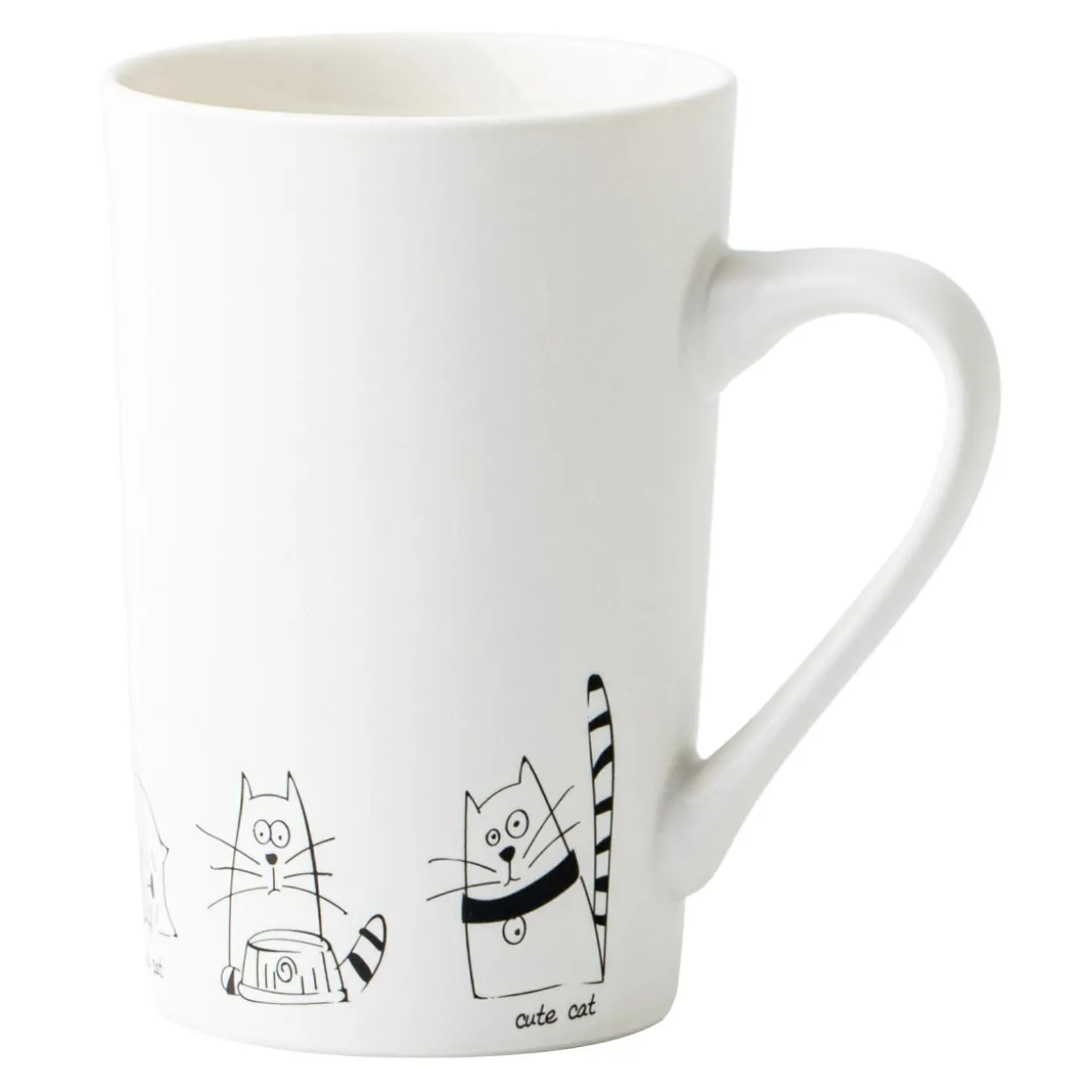 Kubek porcelanowy w koty ANIMAL 380 ml