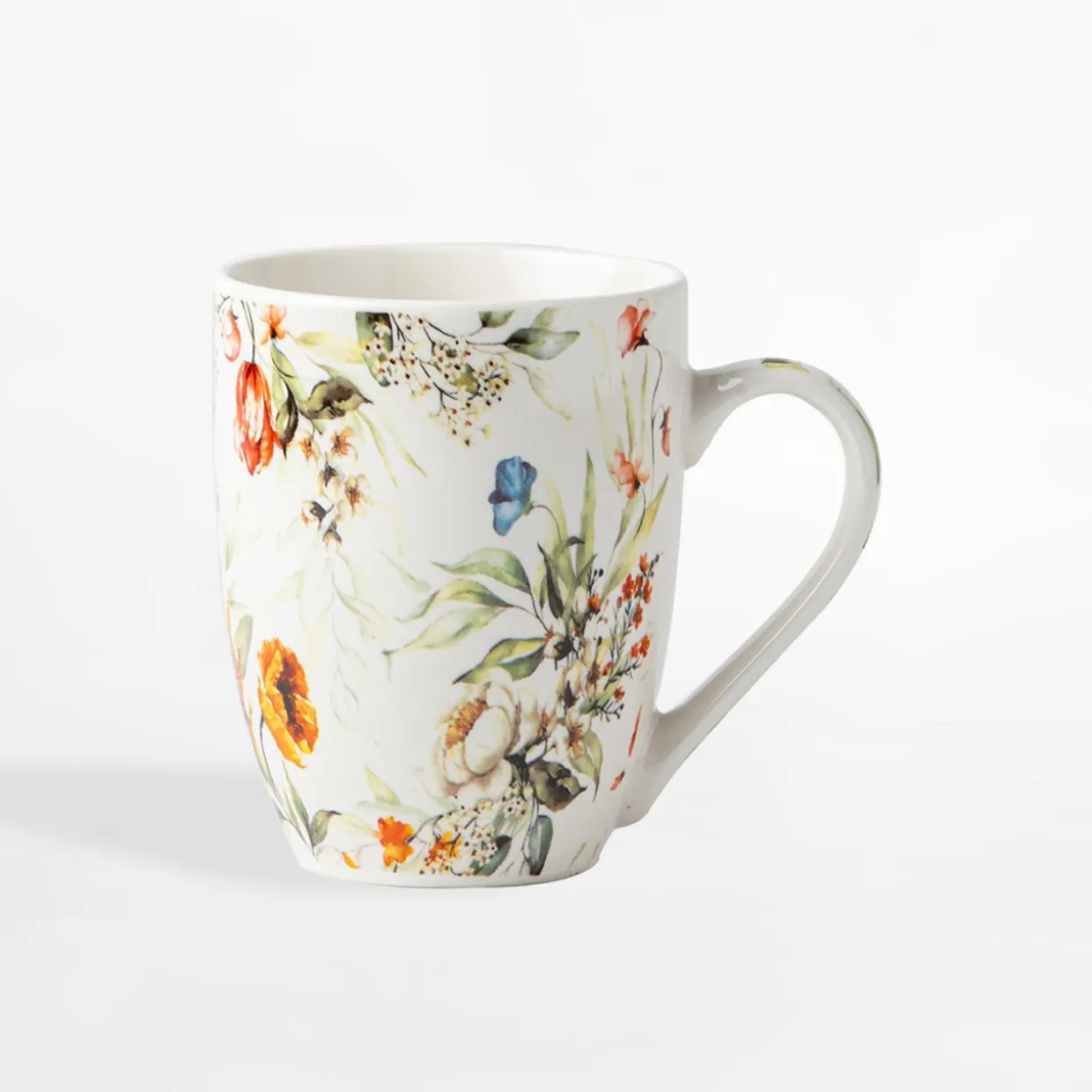 Kubek porcelanowy w polne kwiaty 340 ml
