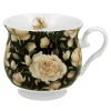 Kubek retro ENGLISH ROSES BLACK 500 ml
