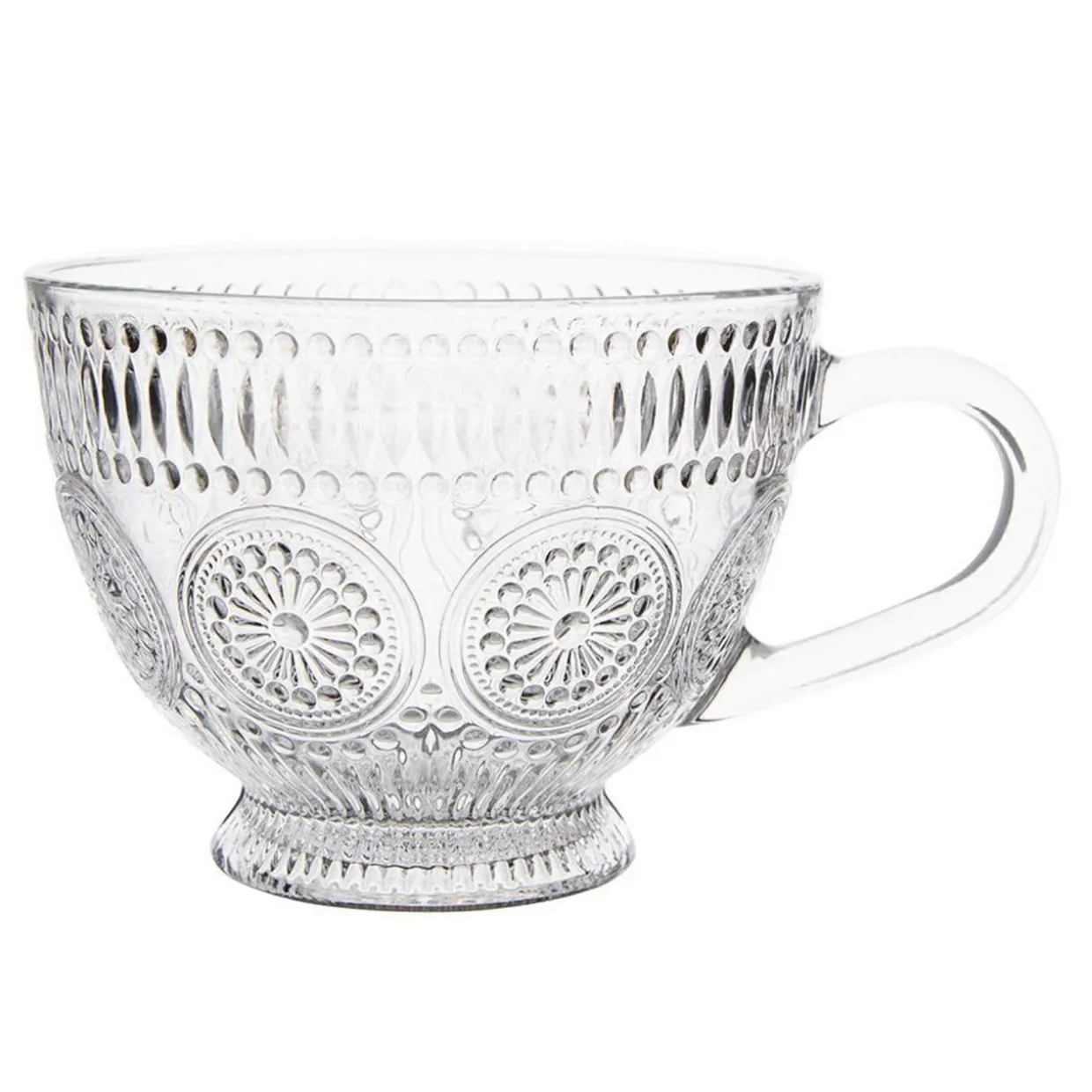 Kubek szklany na stopce DAISY 430 ml