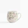 Kubek z porcelany w kwiaty 540 ml