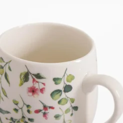 Kubek z porcelany w kwiaty 540 ml