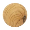 Kula dekoracyjna ceramiczna efekt jasnego drewna 8 cm