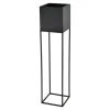 Kwietnik metalowy czarny LORIENTS 87 cm