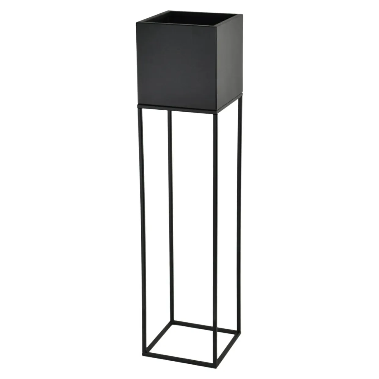Kwietnik metalowy czarny LORIENTS 87 cm