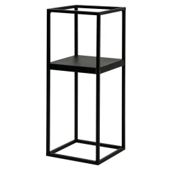 Kwietnik metalowy loftowy czarny LILLIE 47 cm