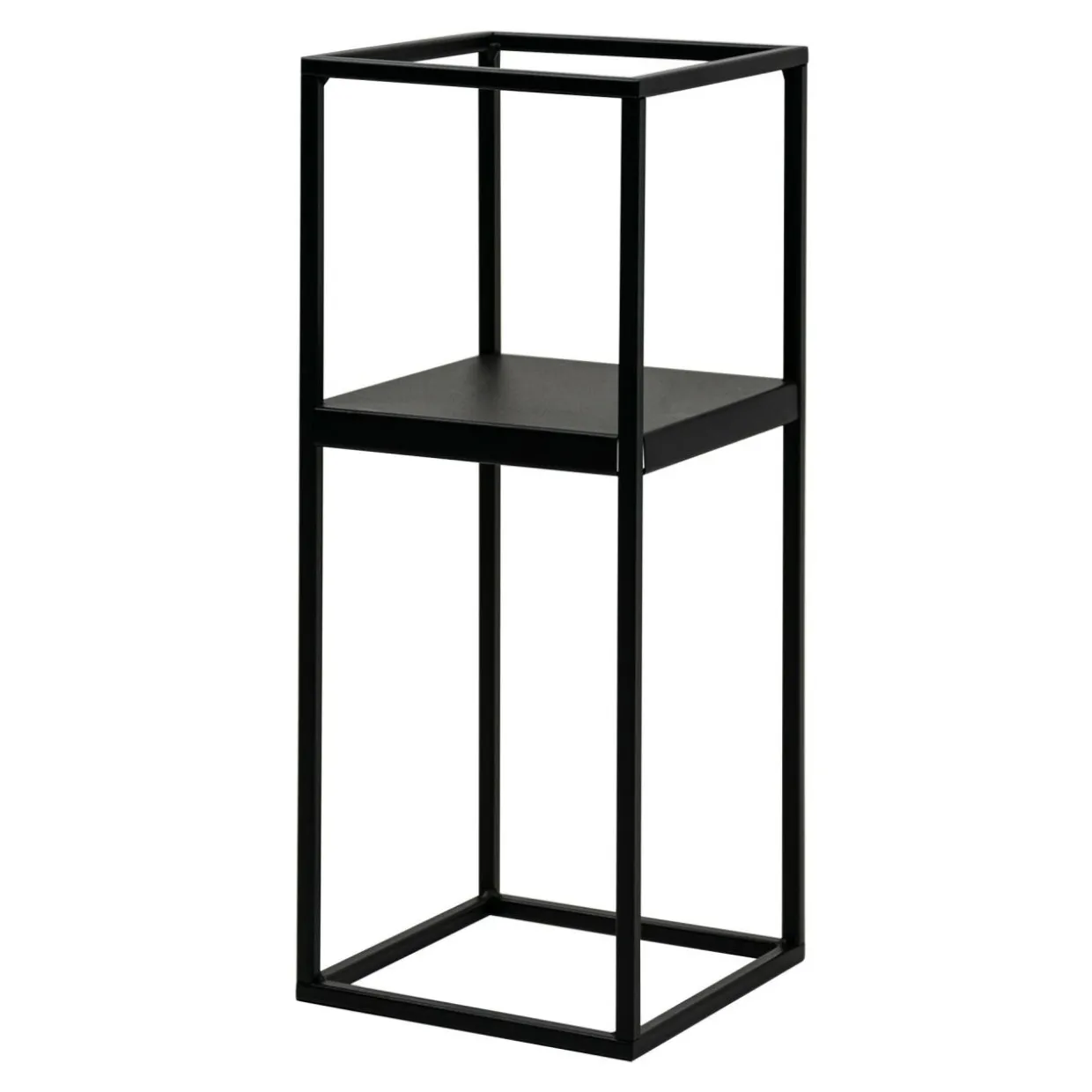Kwietnik metalowy loftowy czarny LILLIE 47 cm