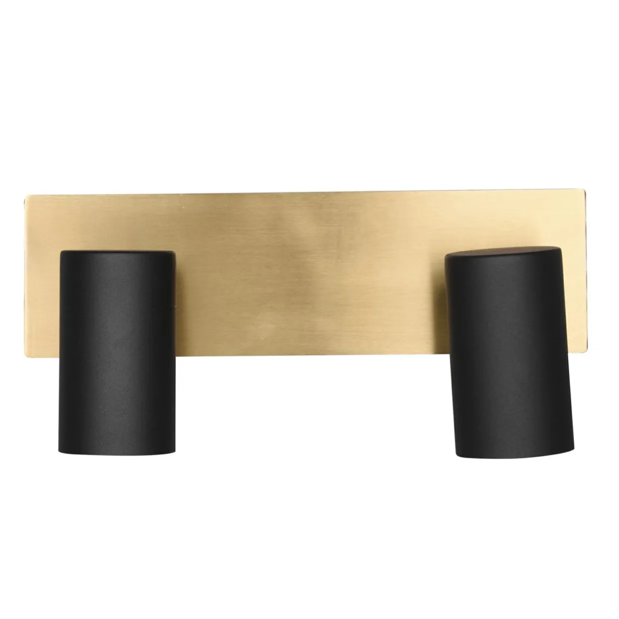 Lamp asufitowa listwa 2 reflektory czarno-złota MARLEY