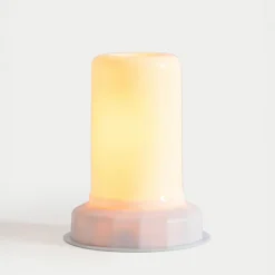 Lampa dekoracyjna LED biała CANDLE