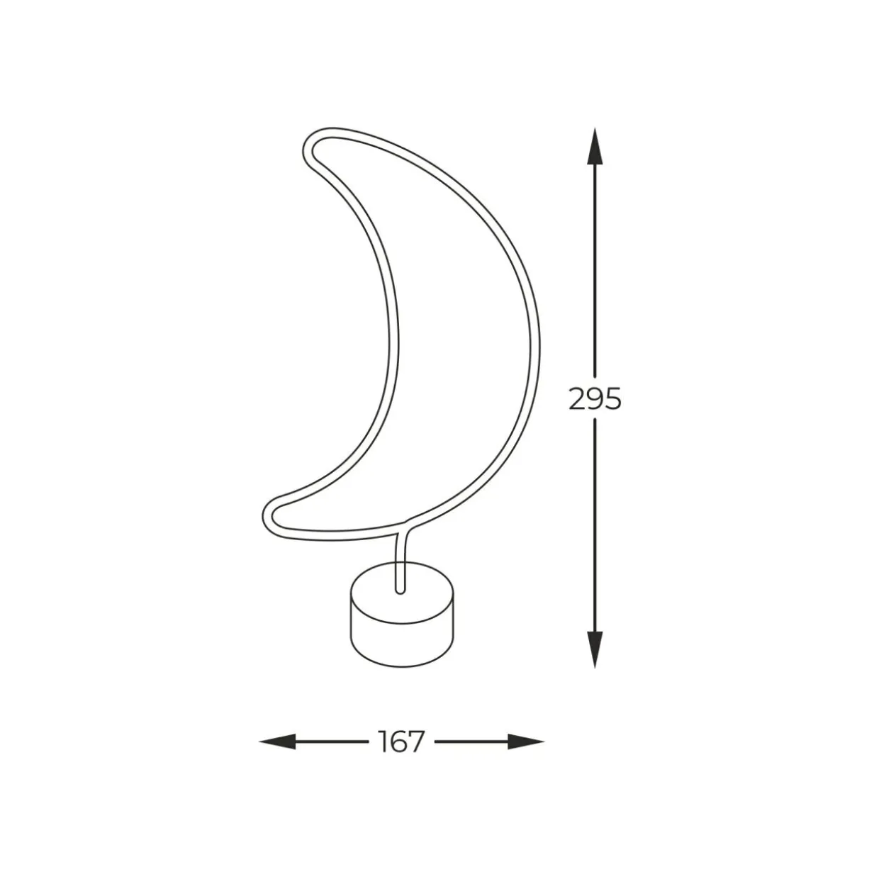 Lampa dekoracyjna LED MOON