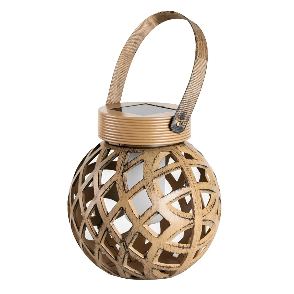 Lampa dekoracyjna outdoor koszyk brązowa 12,5 cm