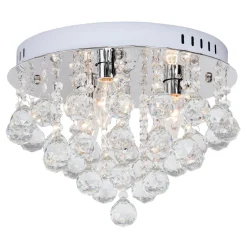 Lampa glamour z wiszącymi ozdobami