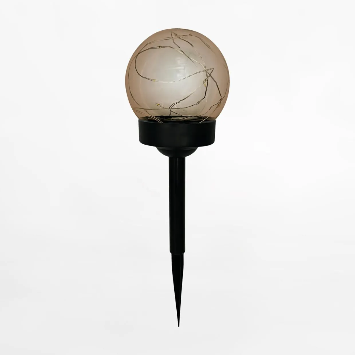 Lampa outdoorowa solarna IP44 ciemnoszara 33 cm