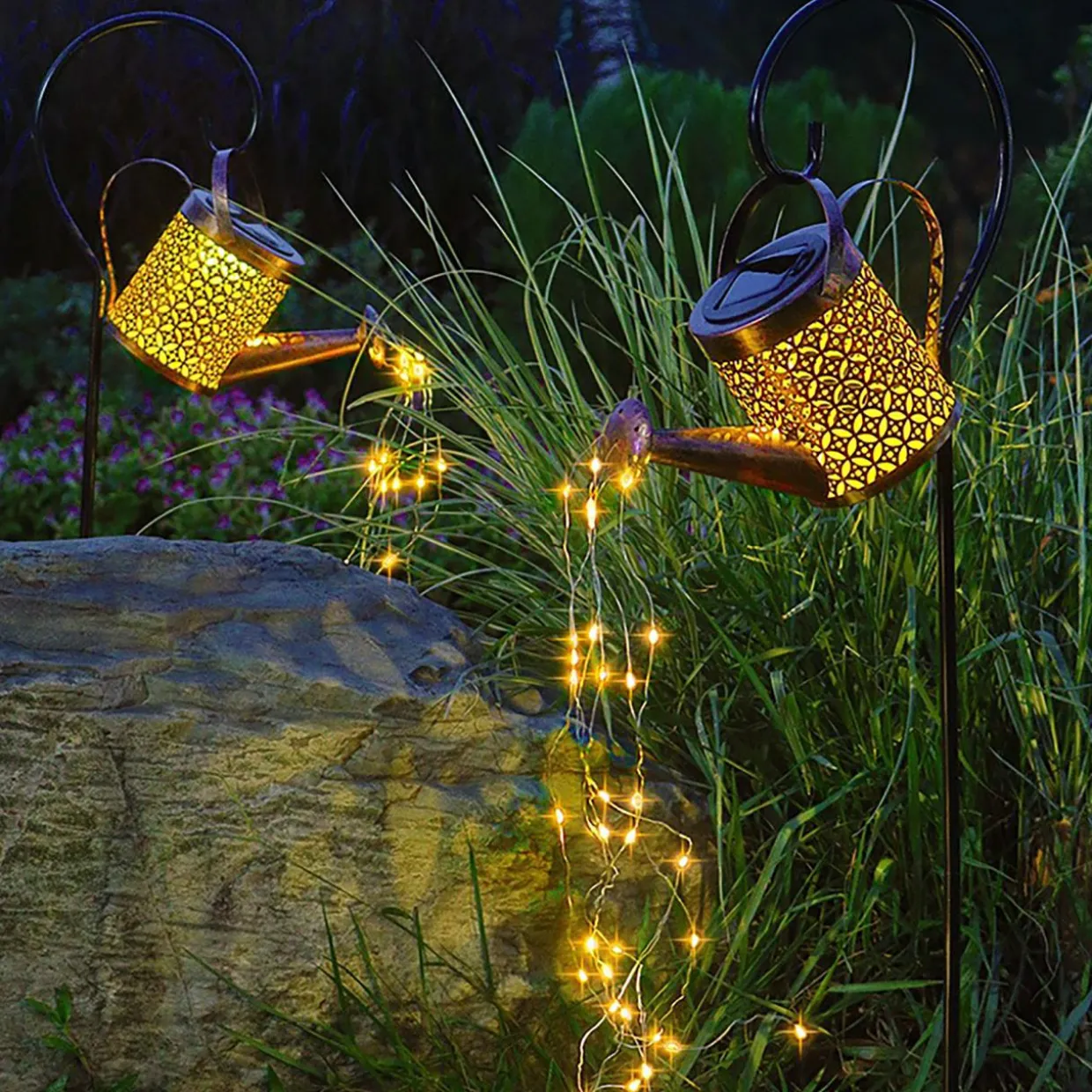 Lampa outdoorowa solarna LED IP44 miedziana KONEWKA