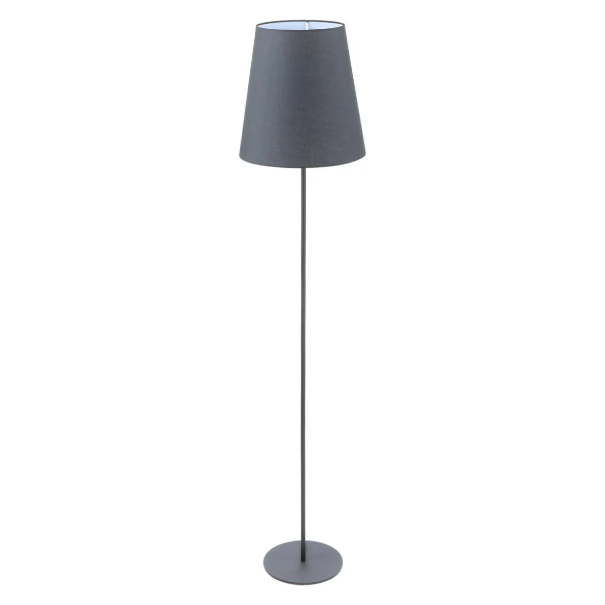 Lampa podłogowa abażur czarny RIVA