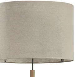 Lampa podłogowa abażur szary DEVA NATURE