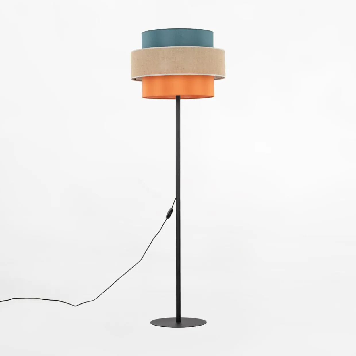 Lampa podłogowa abażur TRIO JUTA