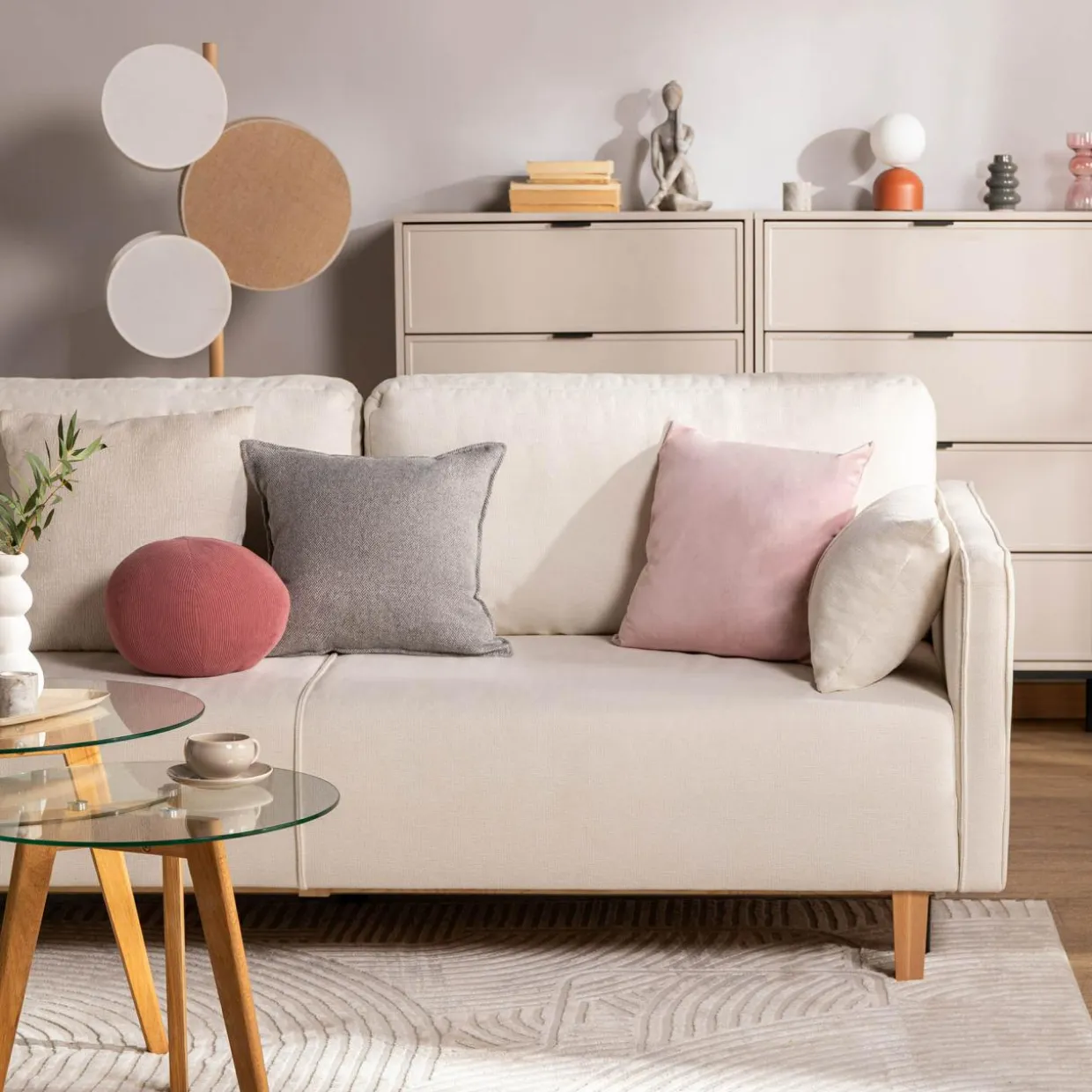 Lampa podłogowa boho abażur PULSE