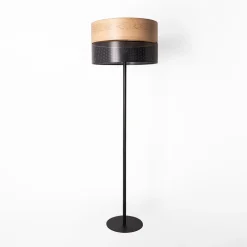 Lampa podłogowa boho z abażurem NICOL