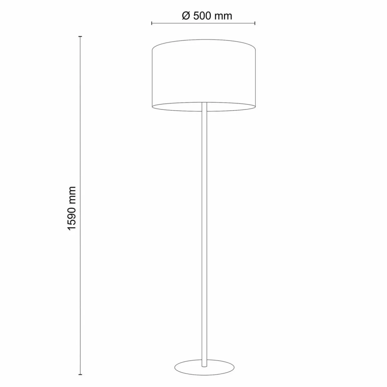 Lampa podłogowa ciemnoszara EARTH