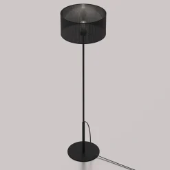 Lampa podłogowa czarna LOFT