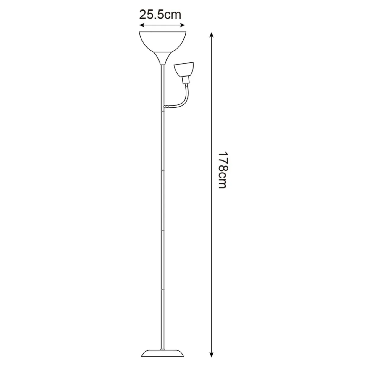 Lampa podłogowa czarna PESO