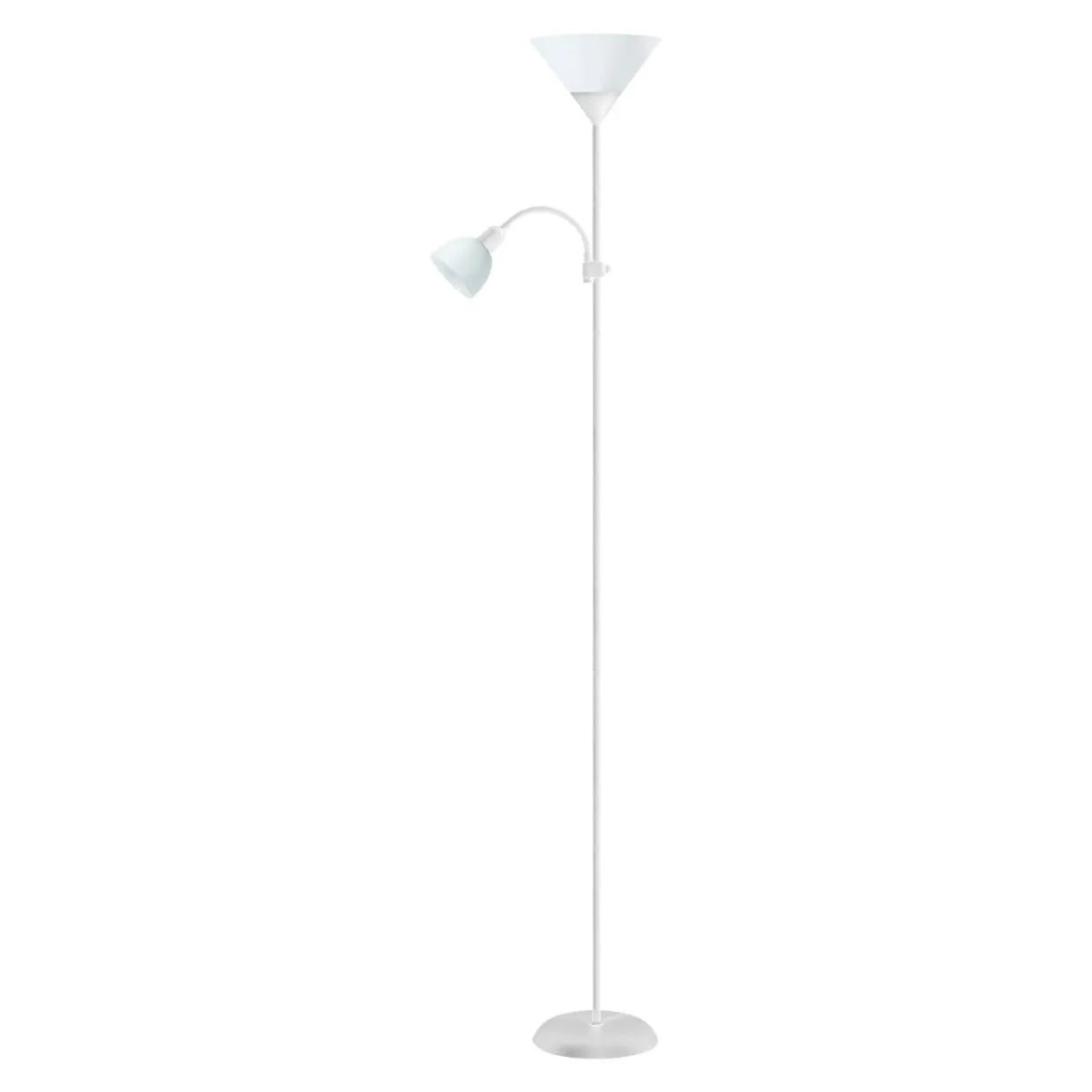 Lampa podłogowa E14 E27 podstawa biała