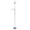 Lampa podłogowa E14 E27 podstawa szara