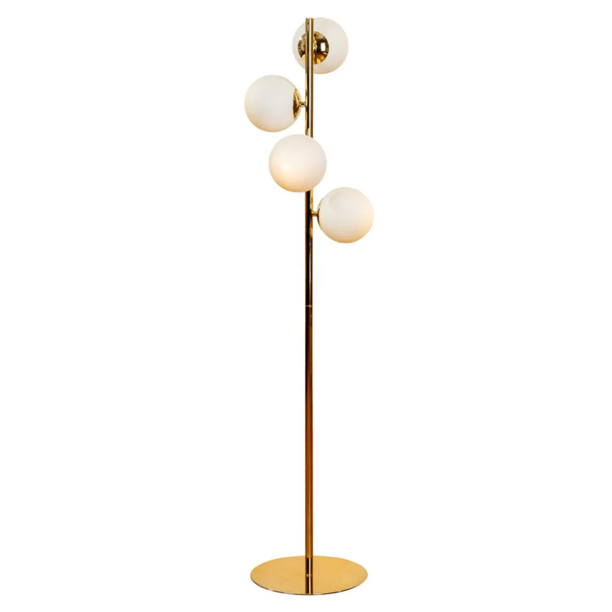 Lampa podłogowa kule złota MEFISTO