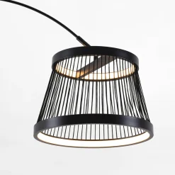 Lampa podłogowa LED czarna BALU z pilotem