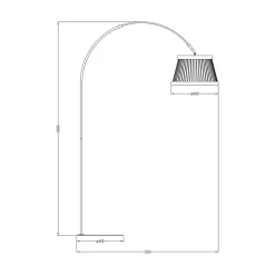 Lampa podłogowa LED czarna BALU z pilotem