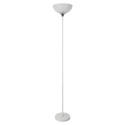 Lampa podłogowa loftowa biało-serbrna SARDA