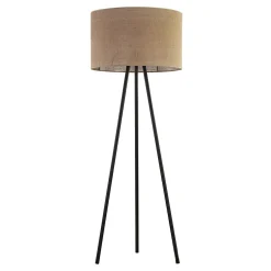 Lampa podłogowa na czarnym trójnogu JUTA
