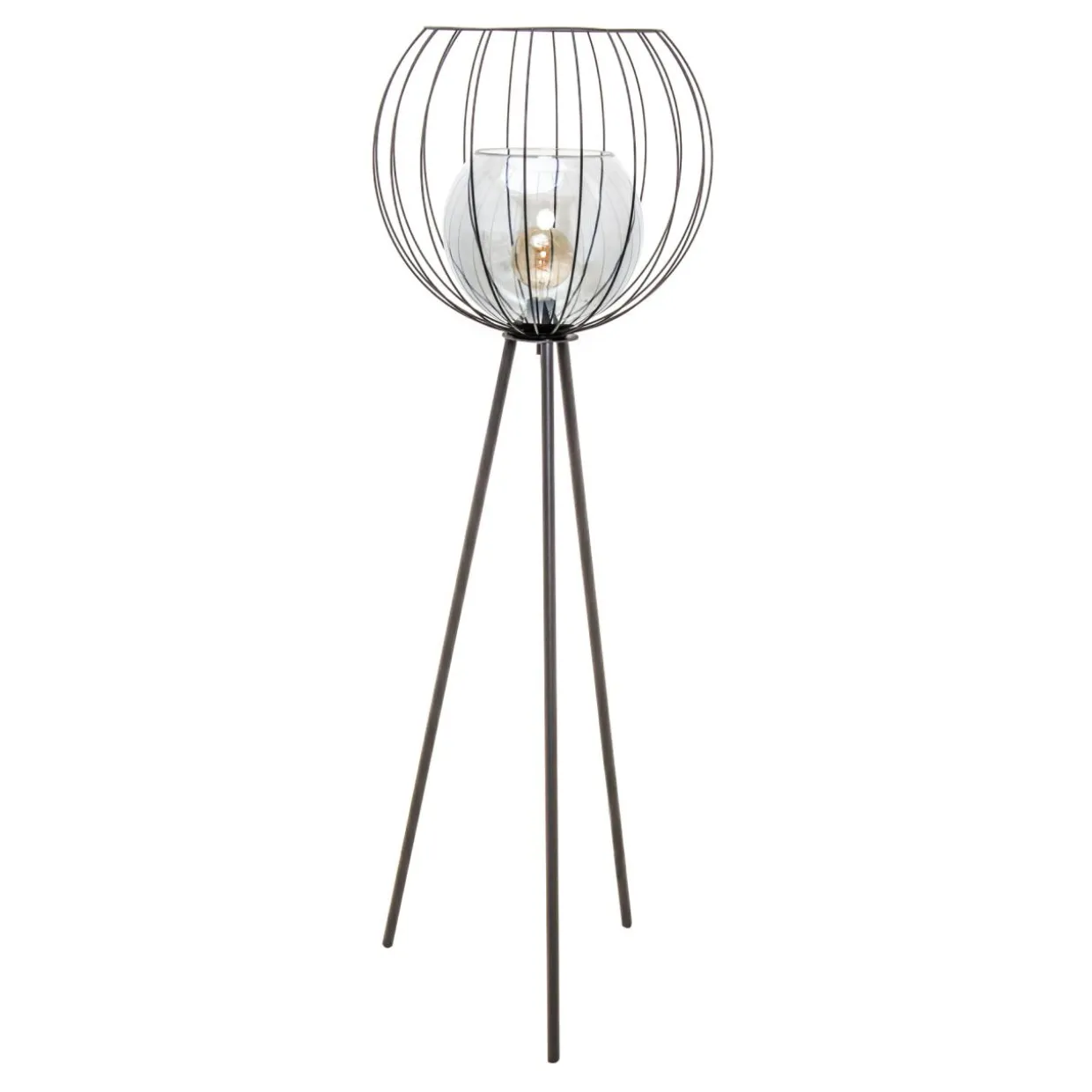 Lampa podłogowa na trójnogu czarna UNIVERSO