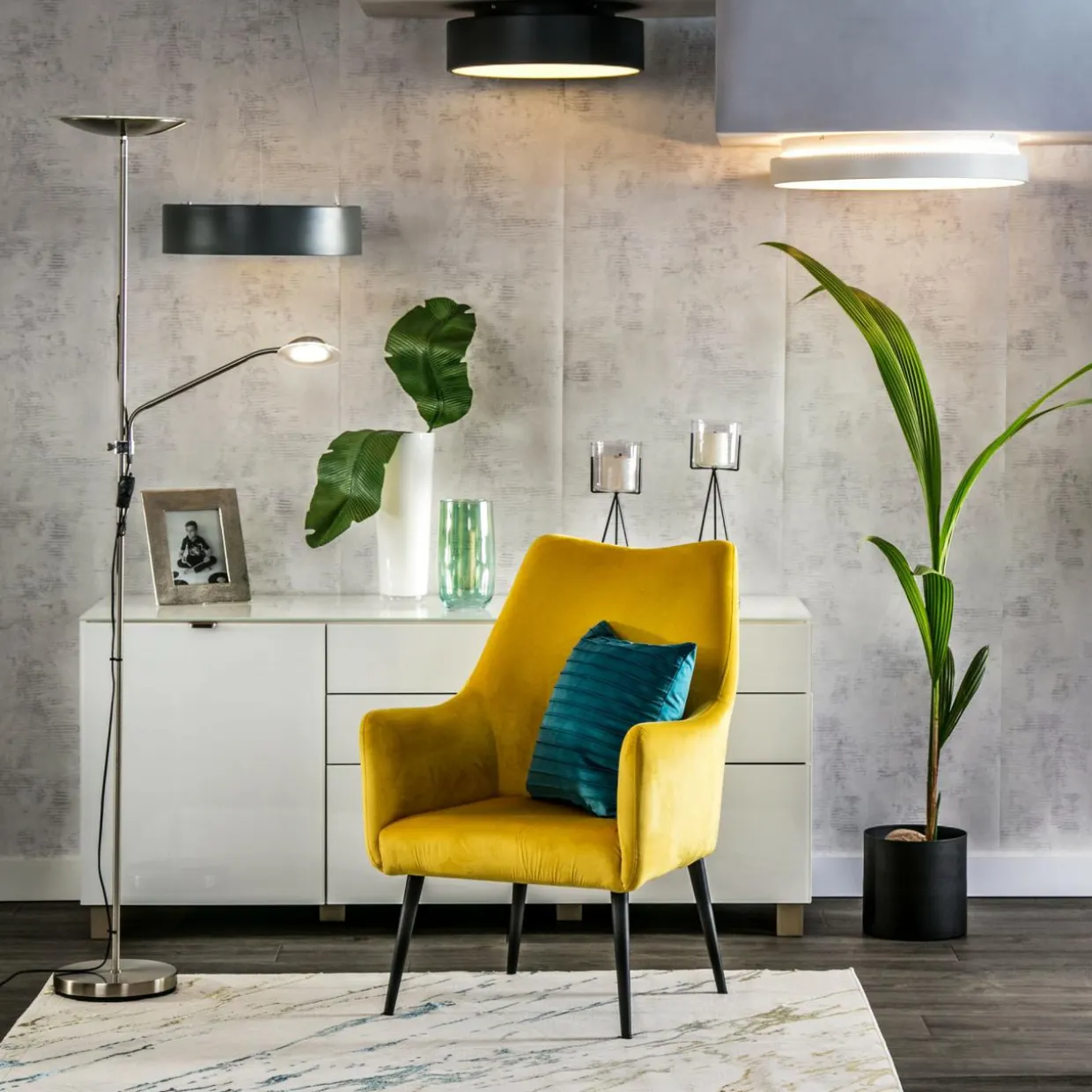 Lampa podłogowa podwójna ARIS LED