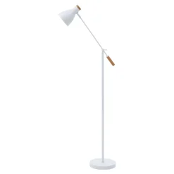 Lampa podłogowa skandynawska biała JOSE