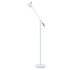 Lampa podłogowa skandynawska biała JOSE