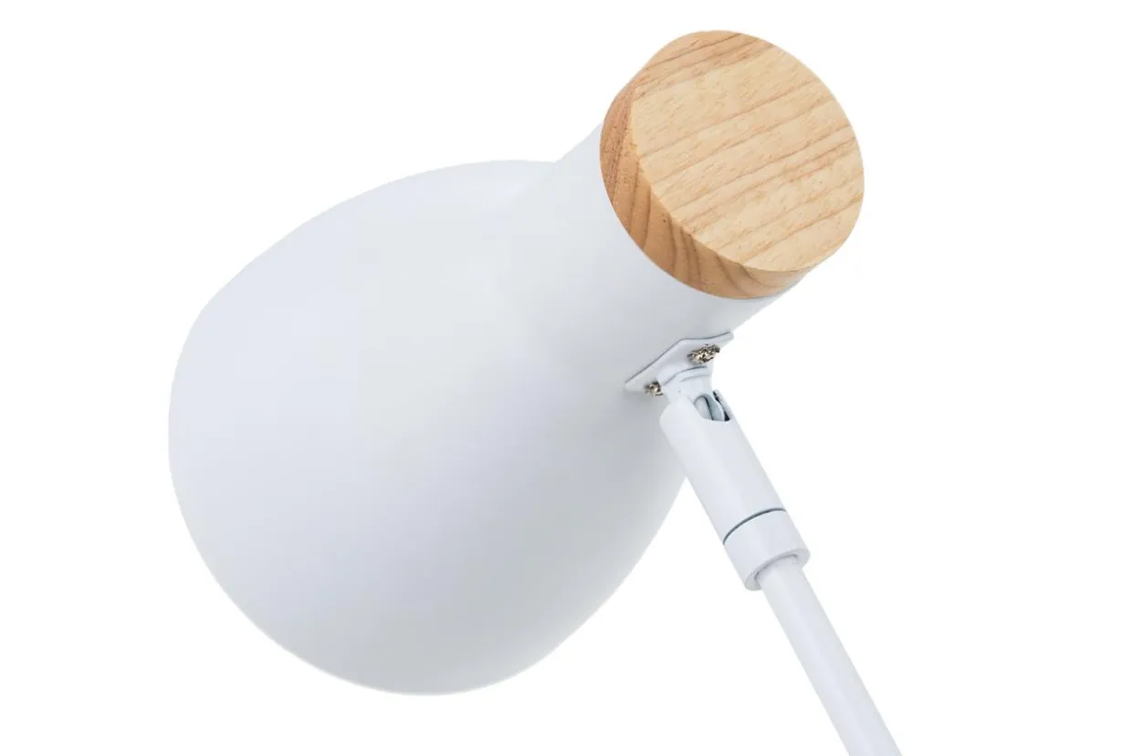Lampa podłogowa skandynawska biała JOSE