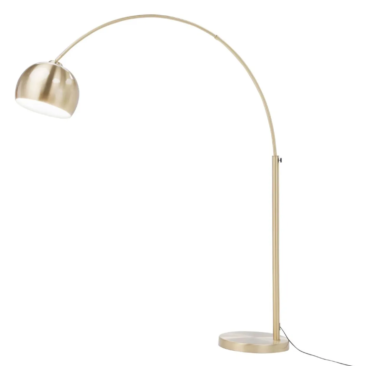 Lampa podłogowa łukowa do salonu złota SOHO