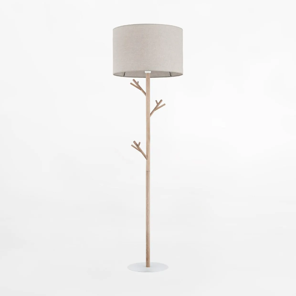 Lampa podłogowa z abażurem ALBERO LINEN